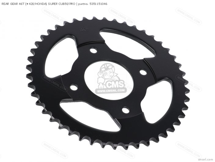 Kitaco REAR GEAR 46T (#420/HONDA) SUPER CUB50/PRO 5351151046