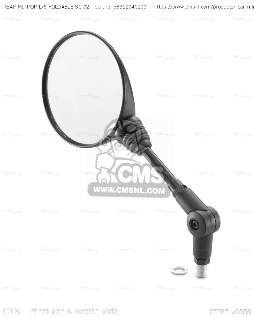 58312040200: Rear Mirror L/s Foldable Sc 02 Ktm - buy the 58312040200 at  CMSNL