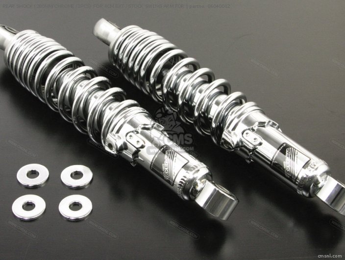 Rear Shock (280mm/chrome /2pcs) For 4cm Ext /stock Swing Arm For photo