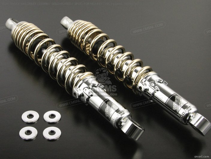 Rear Shock Absorber (330mm / Gold-plated / 2pcs) For Monkey (16c photo