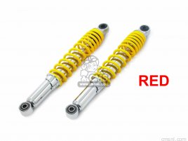 REAR SHOCK ABSORBER (CHROME PLATED/RED ) CUB ,LITTLE CUB REAR SHOCK ABSORBER (CHROME PLATED/RED ) CUB ,LITTLE CUB