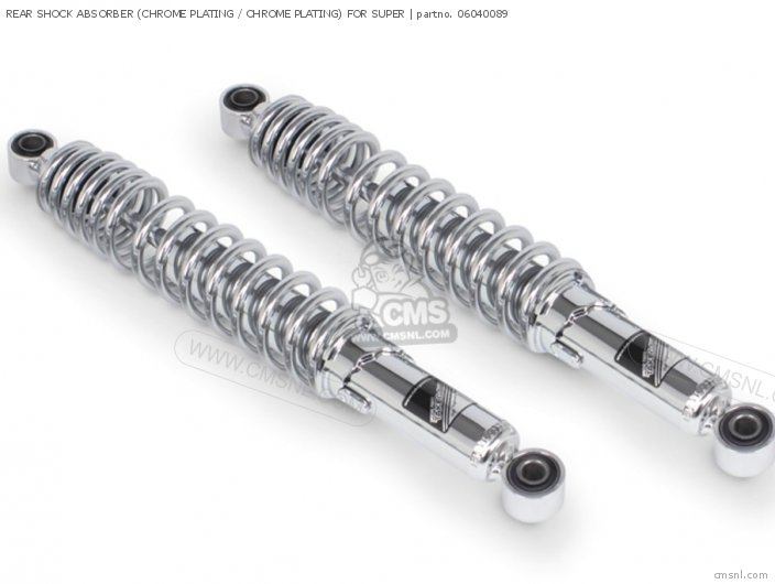 Takegawa REAR SHOCK ABSORBER (CHROME PLATING / CHROME PLATING) FOR SUPER 06040089