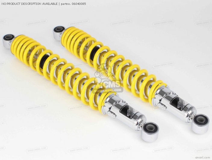 Takegawa REAR SHOCK ABSORBER (CHROME PLATING/YELLOW) FOR CUB 50/110 PRO ( 06040085