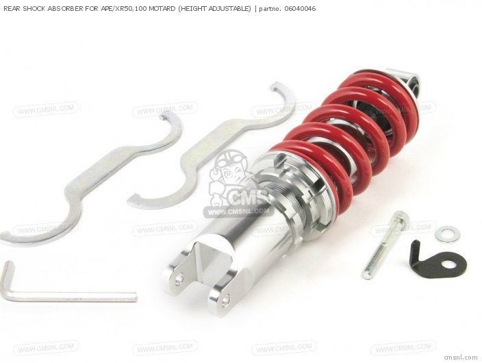 Takegawa REAR SHOCK ABSORBER FOR APE/XR50,100 MOTARD (HEIGHT ADJUSTABLE) 06040046