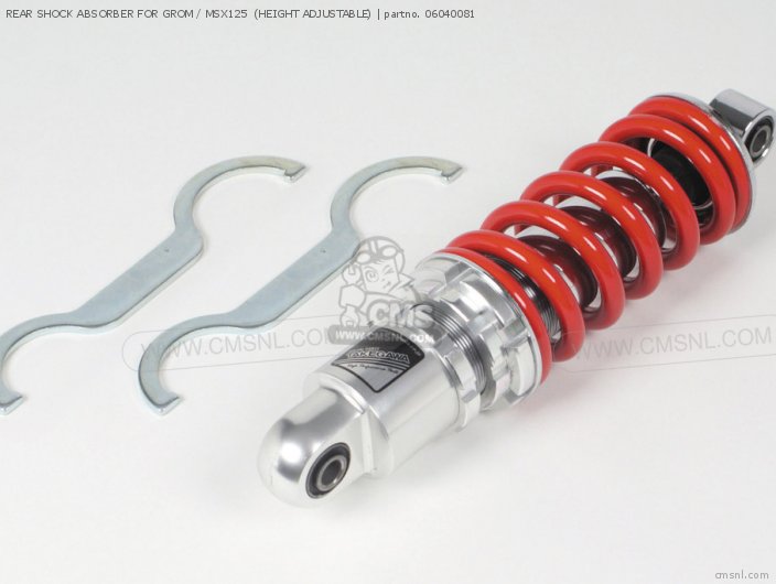 Takegawa REAR SHOCK ABSORBER FOR GROM / MSX125  (HEIGHT ADJUSTABLE) 06040081