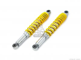 REAR SHOCK ABSORBER (CHROME PLATED/YELLOW) CUB /LITTLE CUB REAR SHOCK ABSORBER (CHROME PLATED/YELLOW) CUB /LITTLE CUB