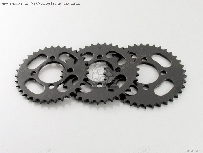 Kitaco REAR SPROCKET 25T (KSR/KLX110) 5354021025