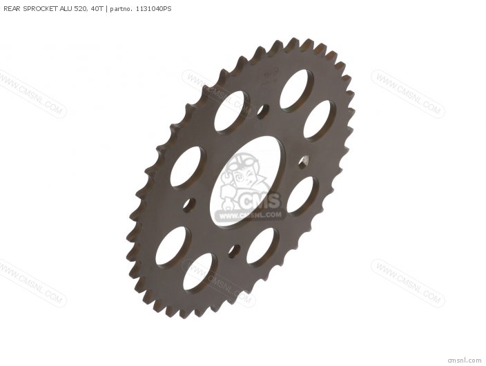 AFAM REAR SPROCKET ALU 520, 40T 1131040PS AFAM REAR SPROCKET ALU 520, 40T 1131040PS
