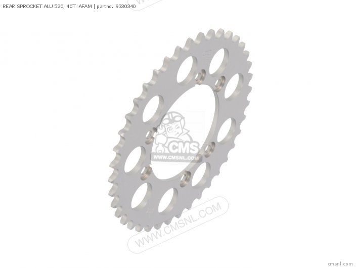 AFAM REAR SPROCKET ALU 520, 40T 9330340 AFAM REAR SPROCKET ALU 520, 40T 9330340