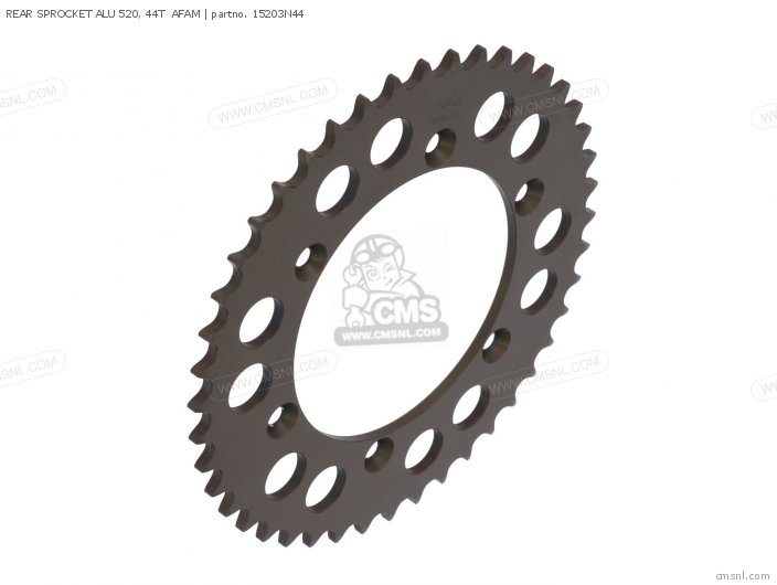 AFAM REAR SPROCKET ALU 520, 44T 15203N44 AFAM REAR SPROCKET ALU 520, 44T 15203N44