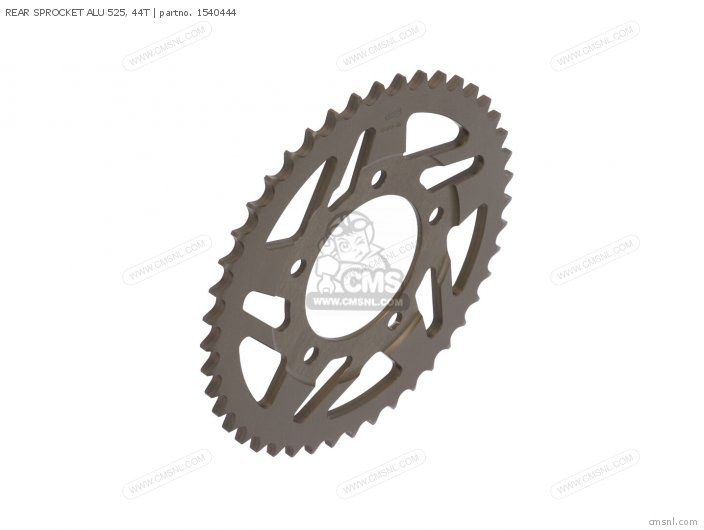 AFAM REAR SPROCKET ALU 525, 44T 1540444 AFAM REAR SPROCKET ALU 525, 44T 1540444
