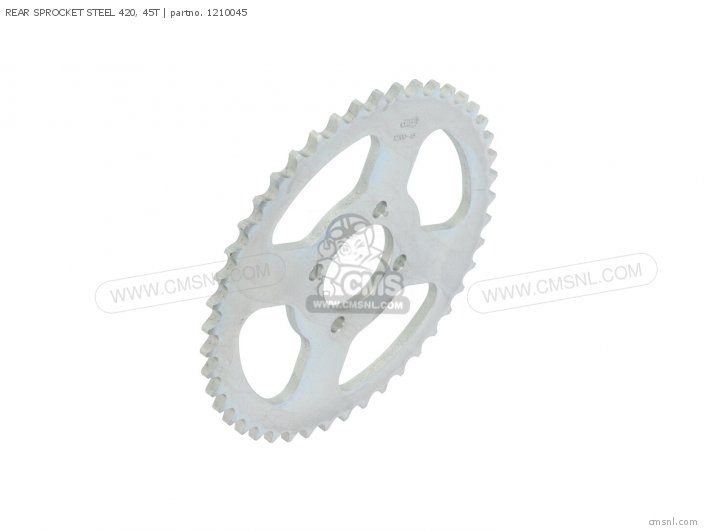AFAM REAR SPROCKET STEEL 420, 45T 1210045 AFAM REAR SPROCKET STEEL 420, 45T 1210045