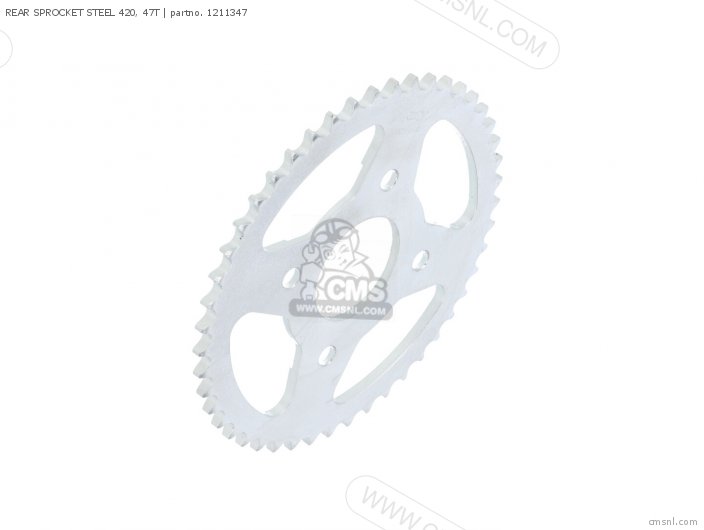 AFAM REAR SPROCKET STEEL 420, 47T 1211347 AFAM REAR SPROCKET STEEL 420, 47T 1211347