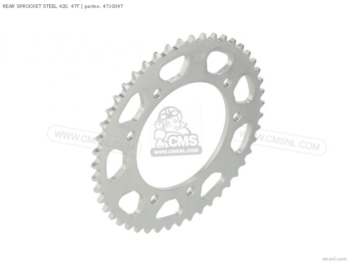 AFAM REAR SPROCKET STEEL 420, 47T 4710347 AFAM REAR SPROCKET STEEL 420, 47T 4710347