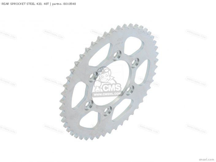AFAM REAR SPROCKET STEEL 420, 48T 8010548 AFAM REAR SPROCKET STEEL 420, 48T 8010548