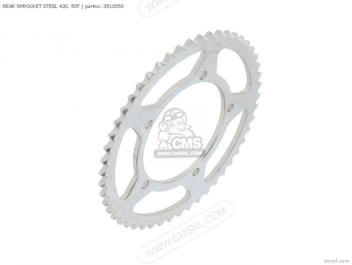 AFAM REAR SPROCKET STEEL 420, 50T 3510350 AFAM REAR SPROCKET STEEL 420, 50T 3510350