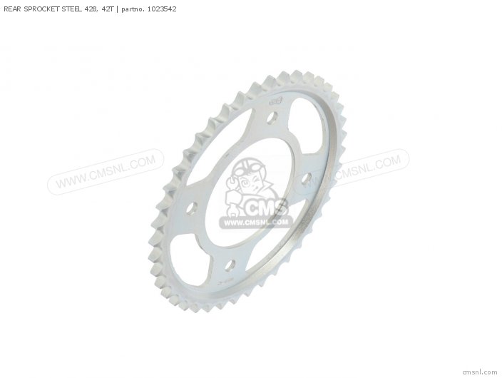 AFAM REAR SPROCKET STEEL 428, 42T 1023542