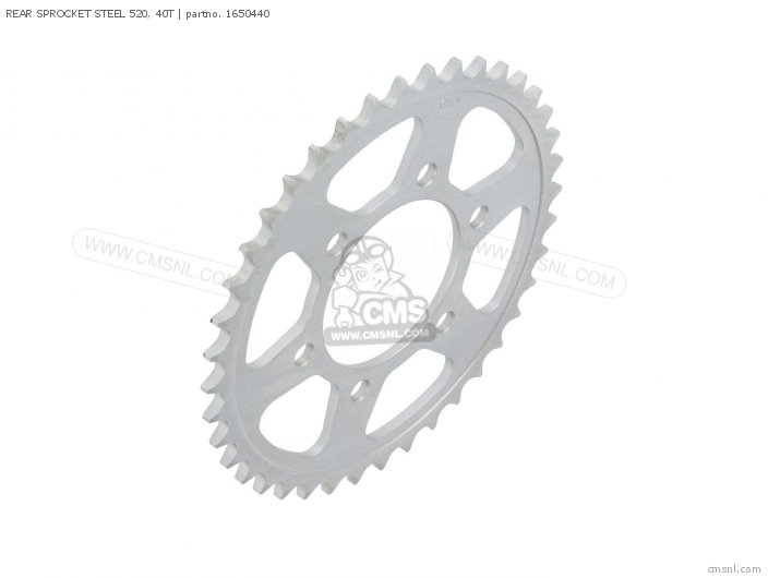 AFAM REAR SPROCKET STEEL 520, 40T 1650440 AFAM REAR SPROCKET STEEL 520, 40T 1650440
