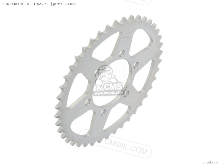 AFAM REAR SPROCKET STEEL 520, 42T 9260642 AFAM REAR SPROCKET STEEL 520, 42T 9260642