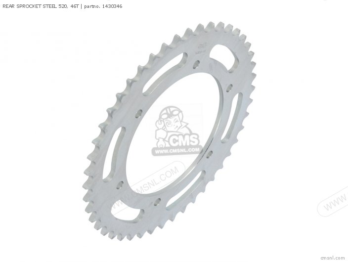 AFAM REAR SPROCKET STEEL 520, 46T 1430346 AFAM REAR SPROCKET STEEL 520, 46T 1430346