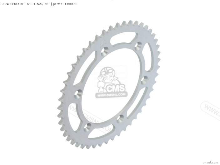 AFAM REAR SPROCKET STEEL 520, 48T 1450148 AFAM REAR SPROCKET STEEL 520, 48T 1450148