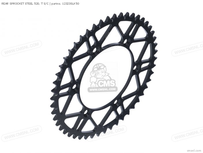 AFAM REAR SPROCKET STEEL 520, T S/C 12323SLK50 AFAM REAR SPROCKET STEEL 520, T S/C 12323SLK50