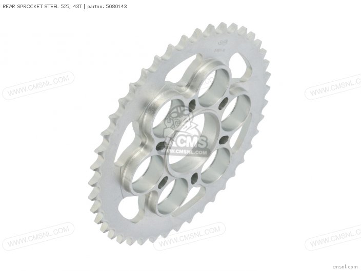 AFAM REAR SPROCKET STEEL 525, 43T 5080143