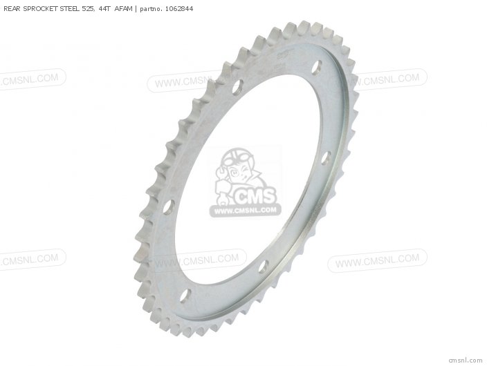 AFAM REAR SPROCKET STEEL 525, 44T 1062844 AFAM REAR SPROCKET STEEL 525, 44T 1062844