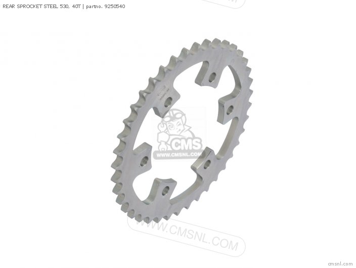 AFAM REAR SPROCKET STEEL 530, 40T 9250540 AFAM REAR SPROCKET STEEL 530, 40T 9250540