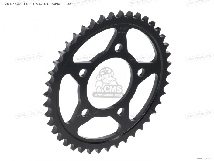 AFAM REAR SPROCKET STEEL 530, 42T 1060542 AFAM REAR SPROCKET STEEL 530, 42T 1060542