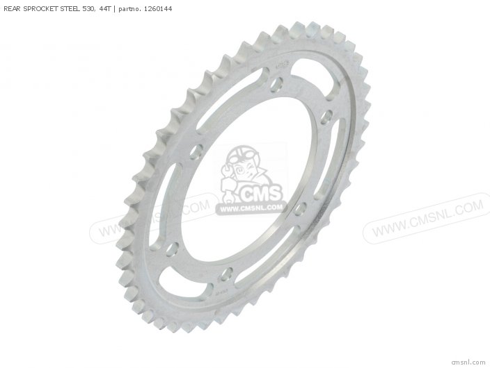 AFAM REAR SPROCKET STEEL 530, 44T 1260144 AFAM REAR SPROCKET STEEL 530, 44T 1260144