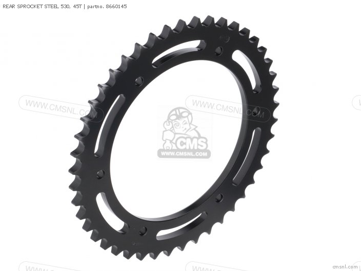 AFAM REAR SPROCKET STEEL 530, 45T 8660145 AFAM REAR SPROCKET STEEL 530, 45T 8660145
