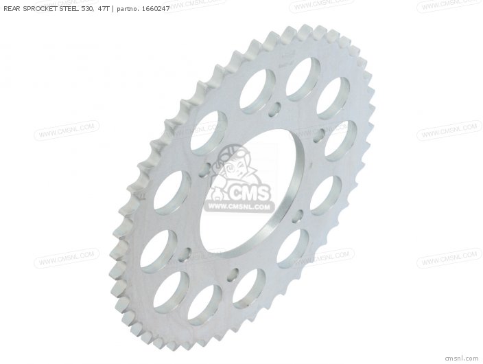 AFAM REAR SPROCKET STEEL 530, 47T 1660247 AFAM REAR SPROCKET STEEL 530, 47T 1660247