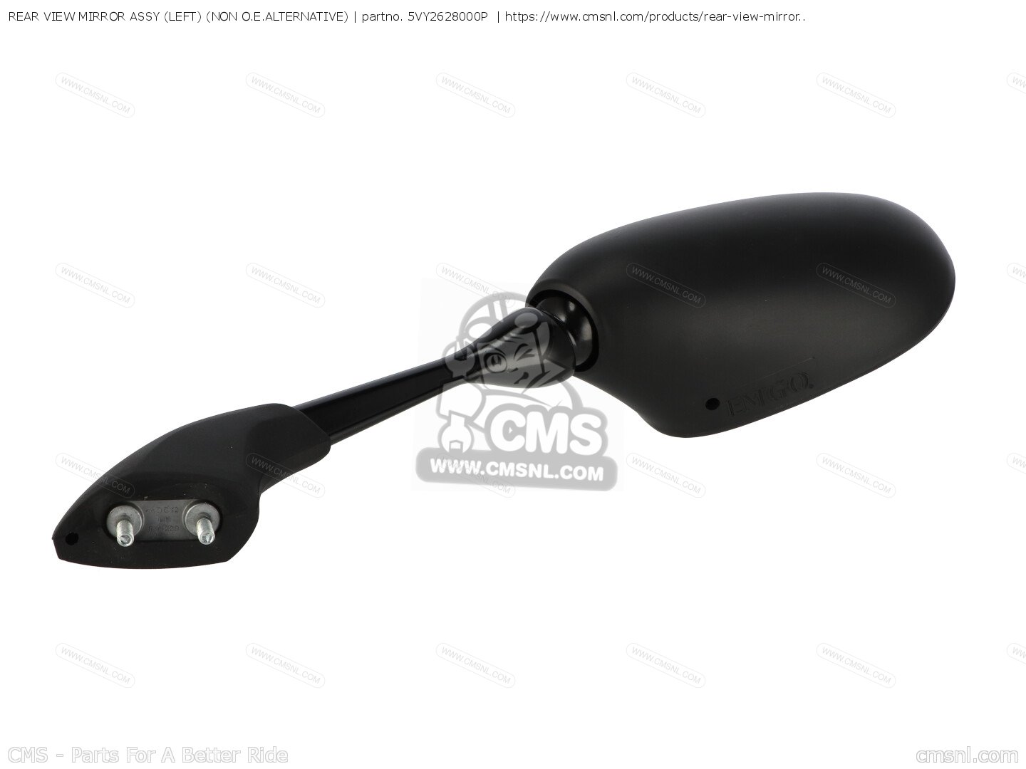 5VY2628000P: Rear View Mirror Assy (left) (non O.e.alternative) Yamaha ...