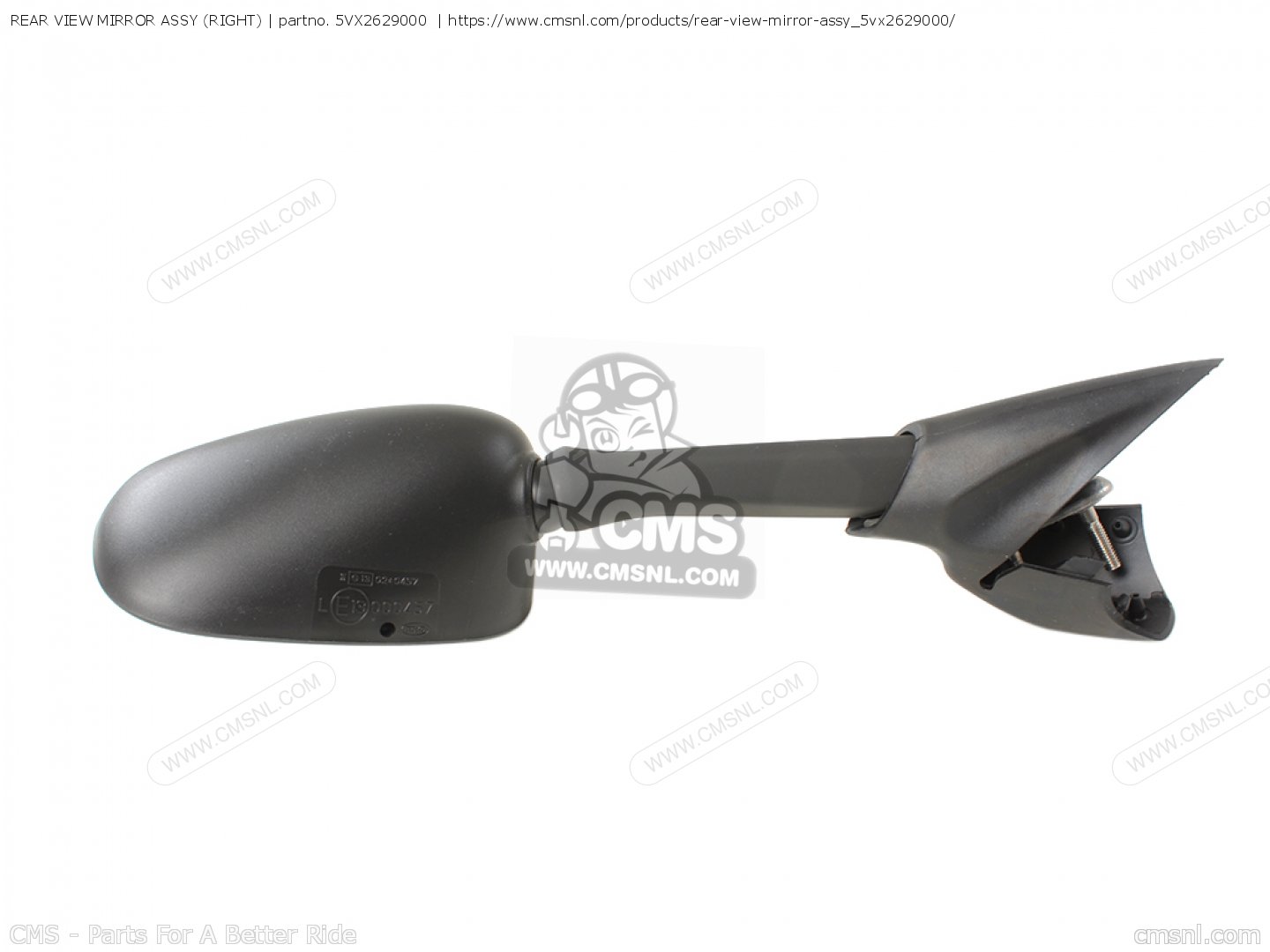 Rear View Mirror Assy Right For Fz6 S 2006 5vxb Sweden 1e5vx 300e1 Order At Cmsnl