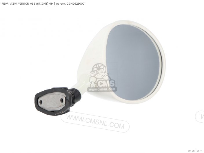 Yamaha REAR VIEW MIRROR ASSY(RIGHT)WH 2GH2629000