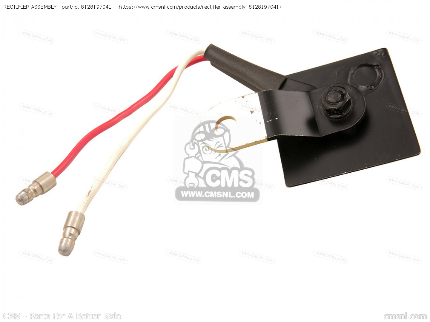 RECTIFIER ASSEMBLY for JT2 1972 USA order at CMSNL