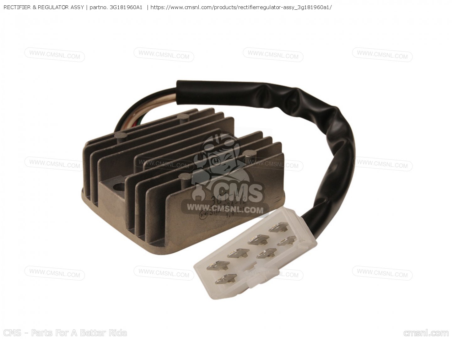 RECTIFIER & REGULATOR ASSY for XJ550 SECA 1982 (C) USA order at CMSNL