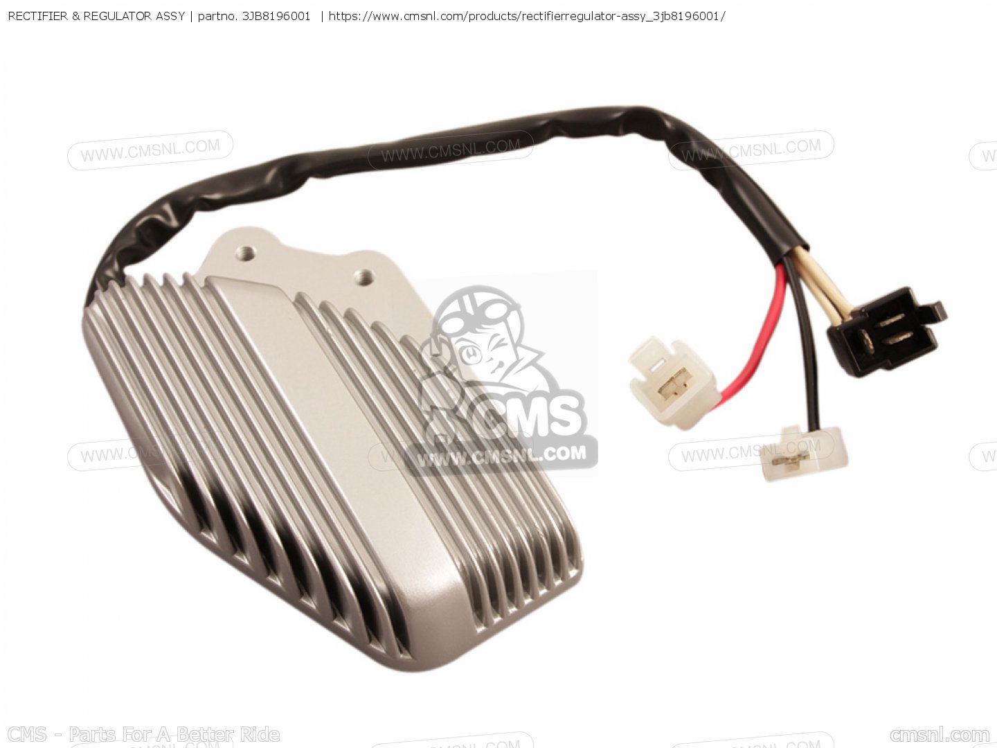 3JB8196001 Rectifier & Regulator Assy Yamaha buy the 3JB819600100