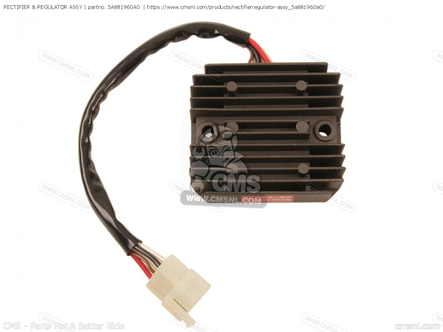 5A881960A0: Rectifier & Regulator Assy Yamaha - buy the 5A8