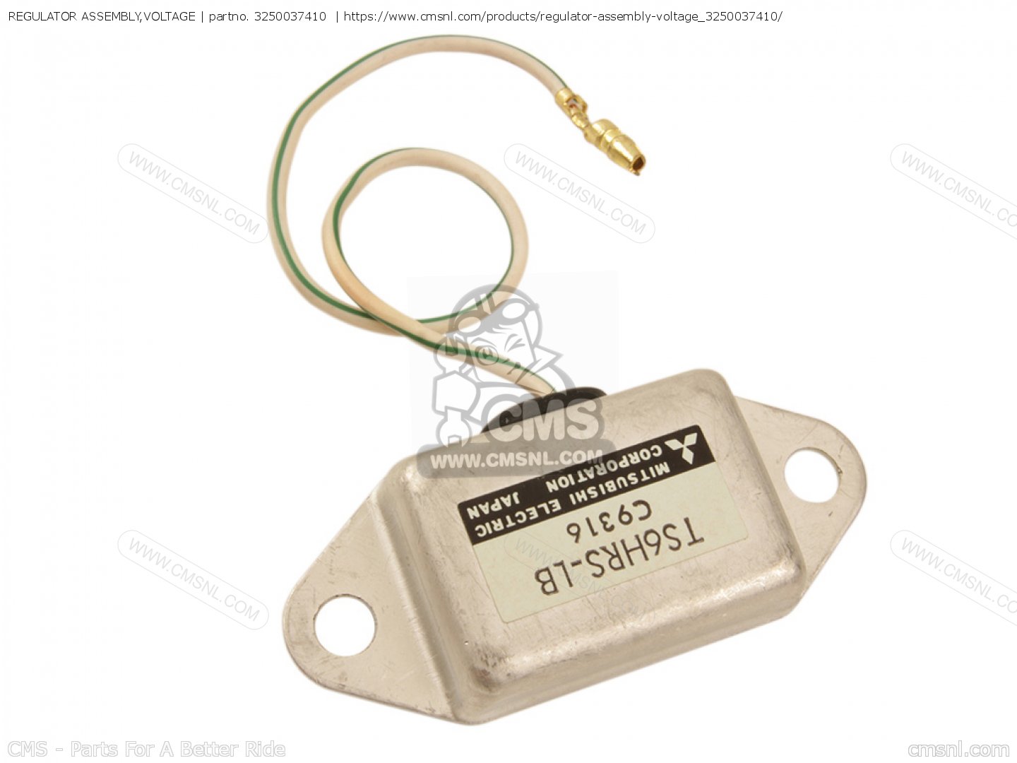 REGULATOR ASSEMBLY,VOLTAGE for TS125ER 1980 (T) (1 2 E4 E9 E15 E17 E18