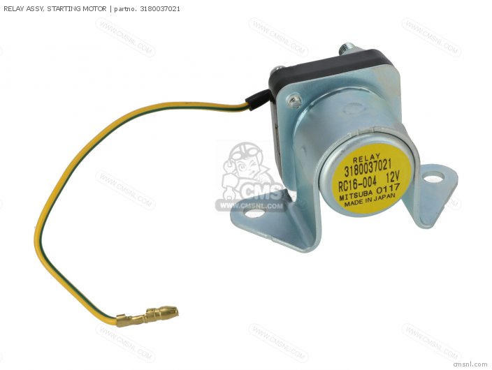 Suzuki RELAY ASSY, STARTING MOTOR 3180037021