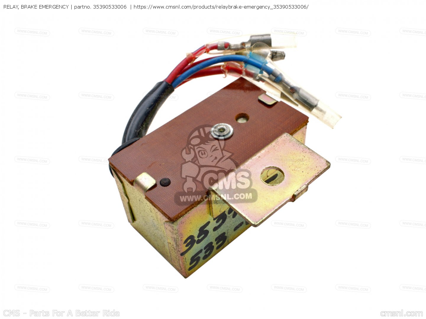 35390533006 Relay, Brake Emergency Honda buy the 35390533006 at CMSNL