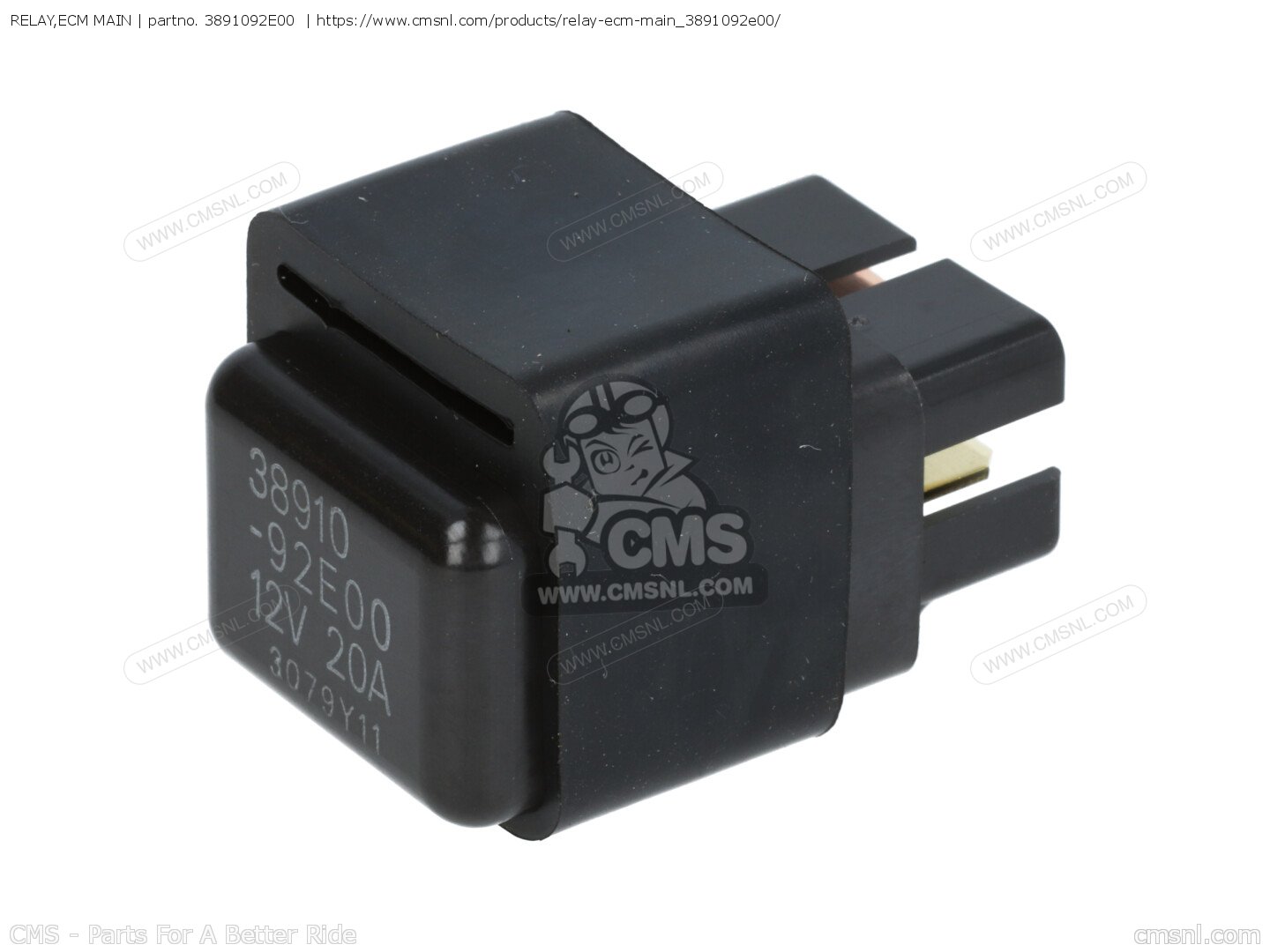 3891092E00 Relay,ecm Main Suzuki buy the 3891092E00 at CMSNL