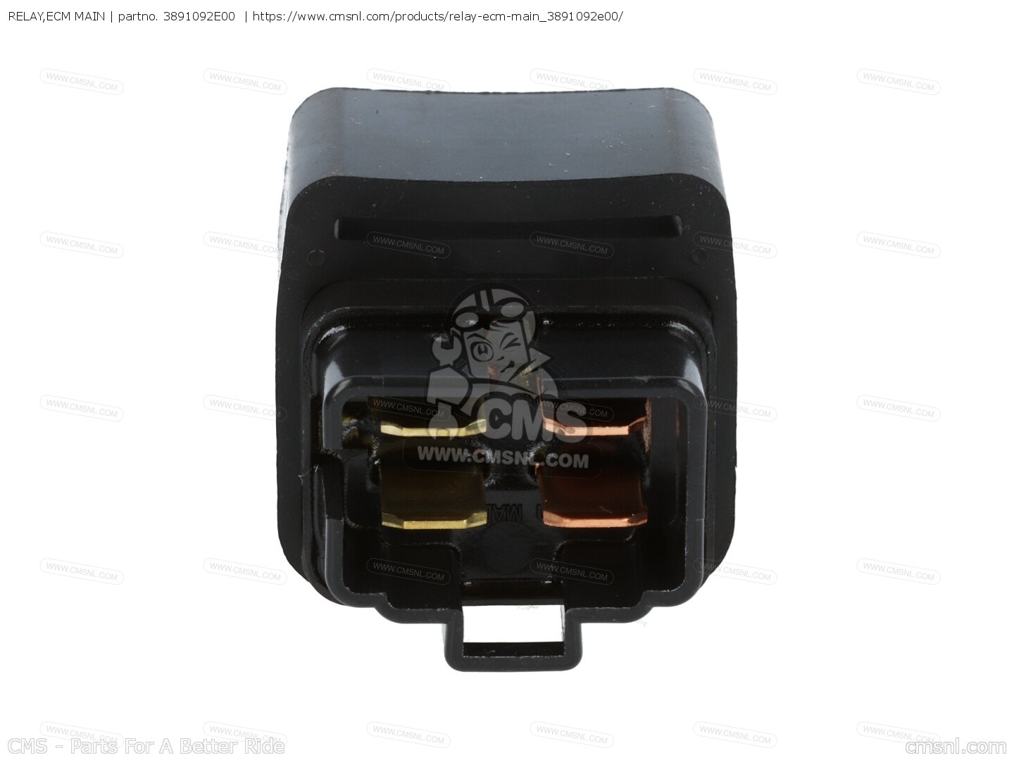 3891092E00 Relay,ecm Main Suzuki buy the 3891092E00 at CMSNL