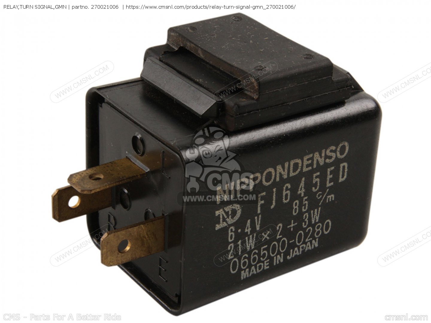 270021006 Relay,turn Signal,gmn Kawasaki buy the 270021006 at CMSNL