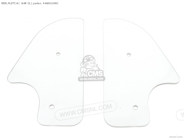 Kawasaki REPL PLSTC W/  BAR CL K46001034C