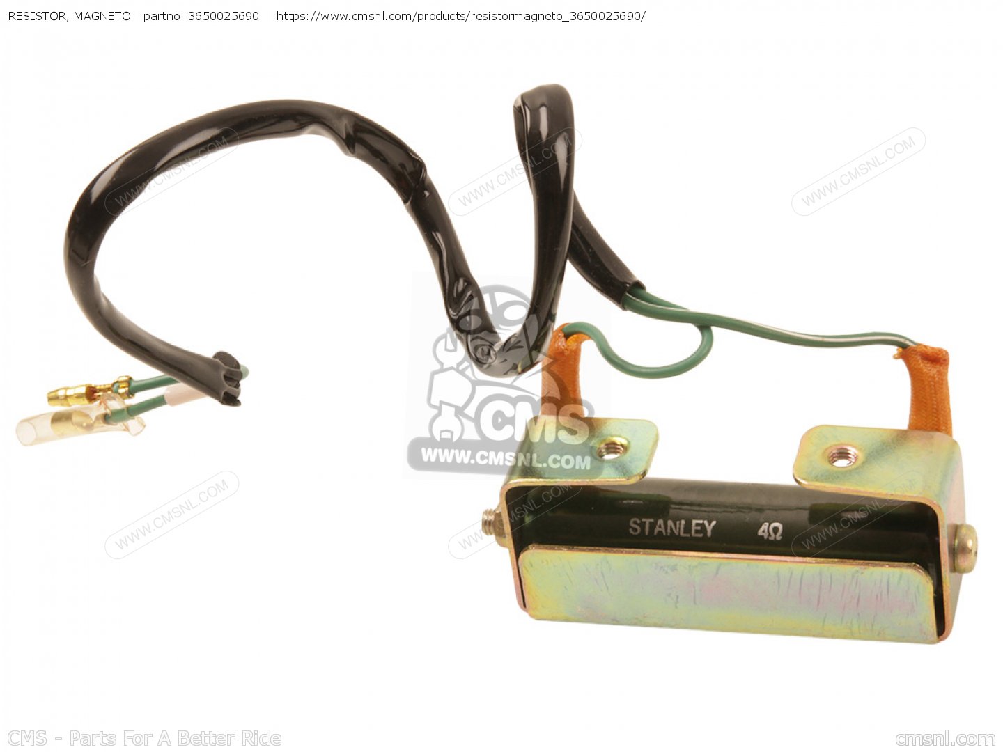 RESISTOR, MAGNETO for A100 1973 (K) UNITED KINGDOM (E02