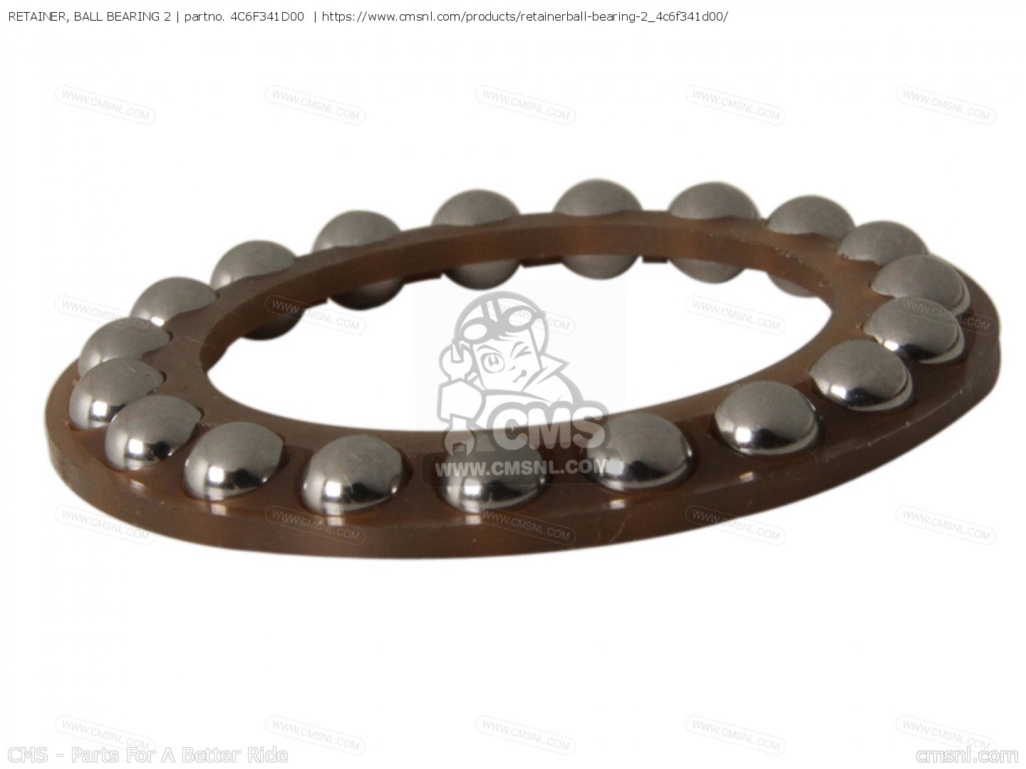 4C6F341D00 Retainer, Ball Bearing 2 Yamaha buy the 4C6F341D00 at CMSNL