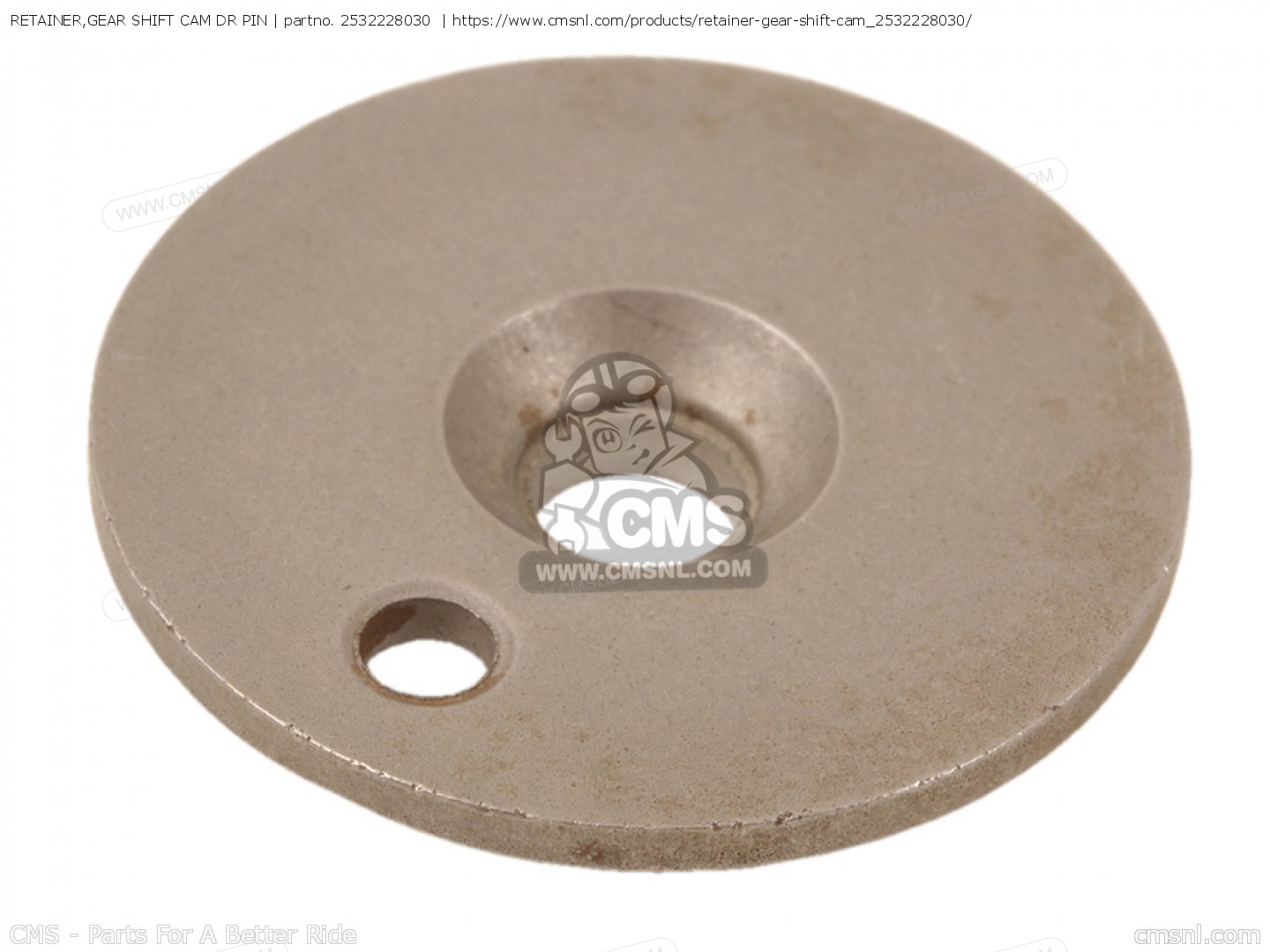 RETAINER,GEAR SHIFT CAM DR PIN for TS185 1971 1972 (R) (J) USA (E03